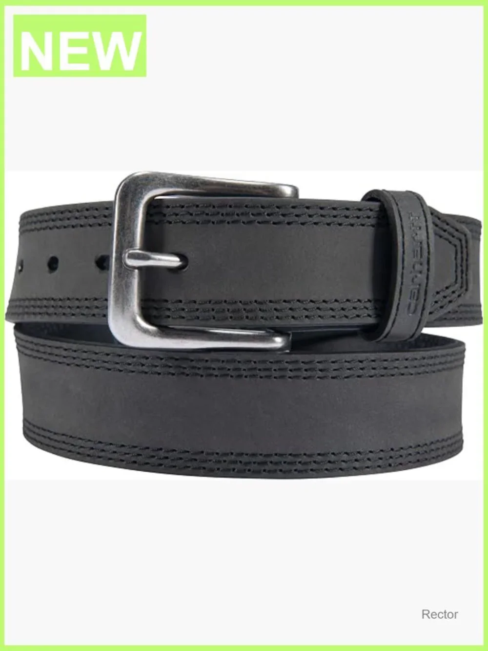 Top Grain Saddle Leather Triple Stitch Harness Belt